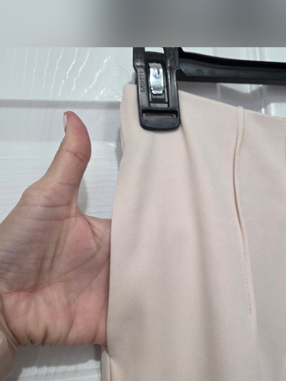 Women Pleated Cream Slim Fit Dress Pants Trousers Sz Xs Elegant Office Business - Picture 7 of 12